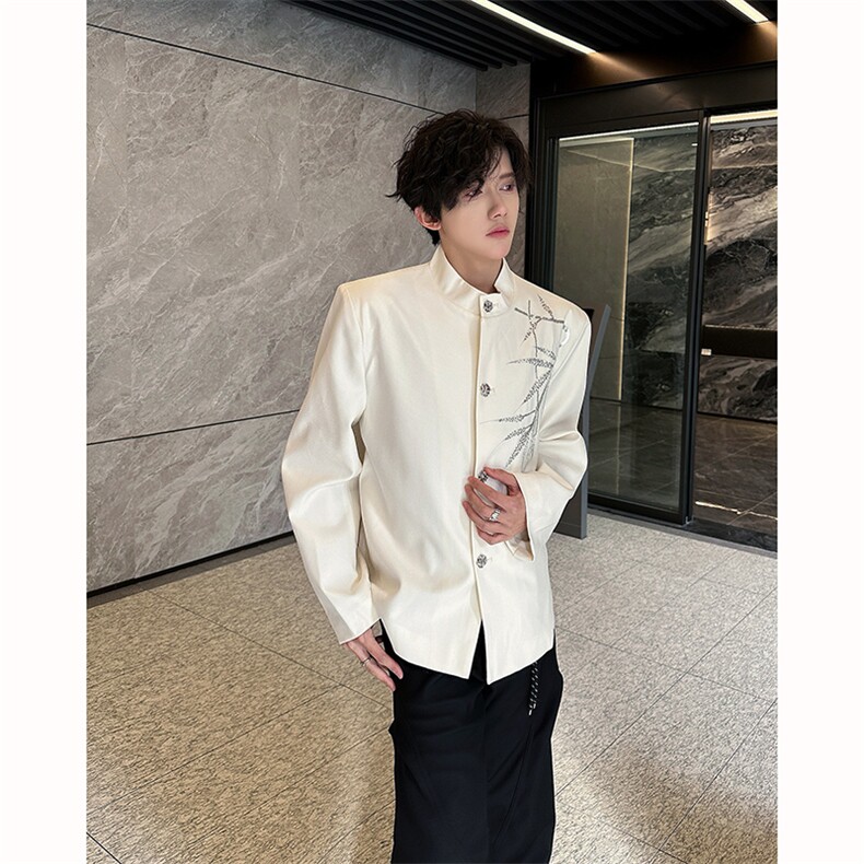 25重工设计感珠片刺绣礼服西服外套XZ117-P138,男装西服,电商B288