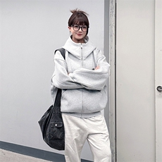 抖音得物高品质25秋冬美式高街宽松结构防风高领连帽卫衣外套W60，男装卫衣，电商A486