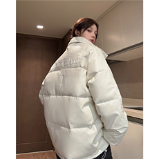 中性冬季宽松钢印PU皮棉衣潮加厚棉服外套XZ811A-MF199-P125，男装棉衣，星座811A
