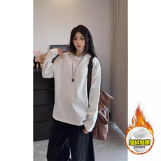 480G重磅加绒硬挺boxy男女秋冬美式高街结构拉链肩圆领卫衣厚外套，女装短外套，电商A486-1