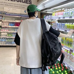 男圆领T恤宽松短袖T33P28图片