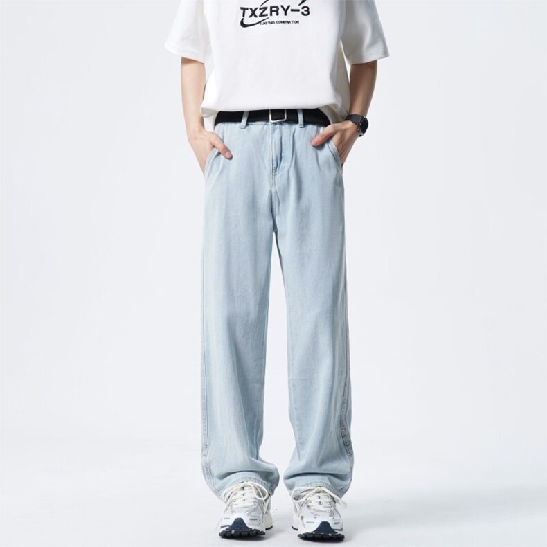 【跑量款，大货已出】宽松直筒水洗牛仔裤男A080-255-特P30元,男装牛仔裤,电商A080