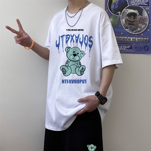 潮牌短袖套装夏季韩版修身潮男搭配上衣短衣服A161-2-TZ08-P50图片