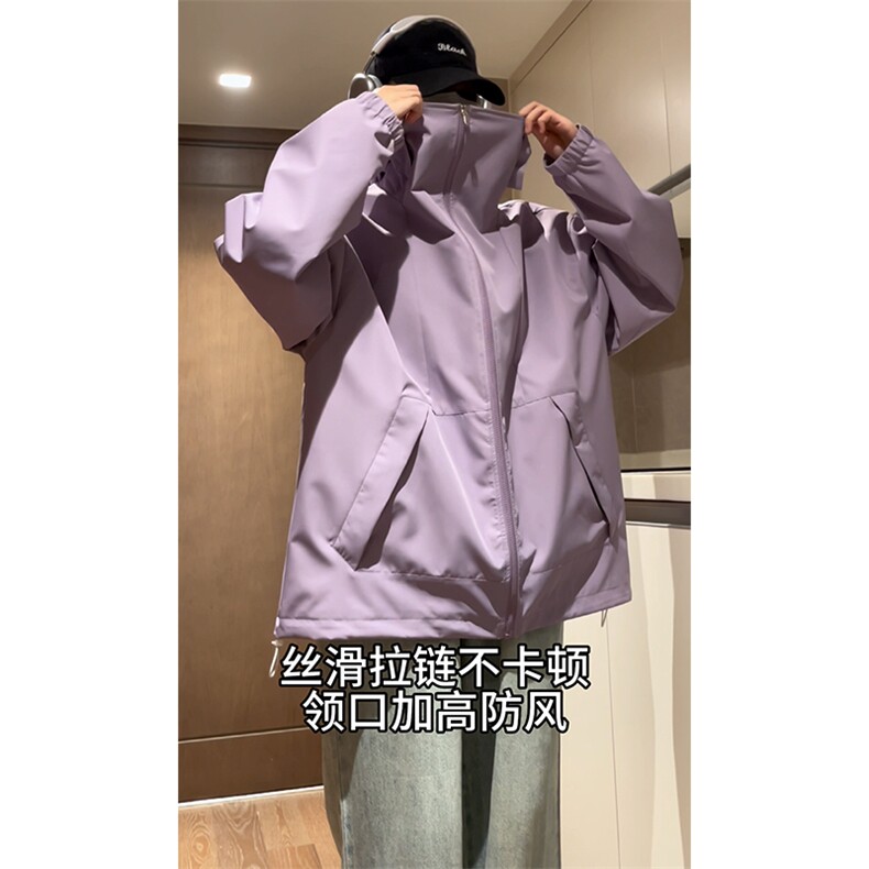 【直播】2024春季防风宽松连帽冲锋外套冲锋衣C2301-TP65控价88,男装夹克,电商A102-1