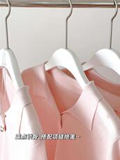 韩版Polo领舒适简约温柔风设计感小众针织衫，女装针织衫/毛衣，沐策羊绒