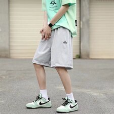 日系复古简约刺绣运动短裤男潮牌街头宽松情侣百搭五分裤DK09P28，男装休闲裤，星座1116-2