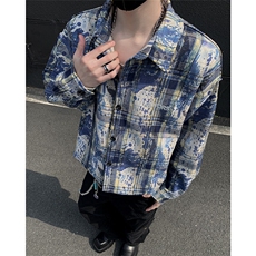 潮牌高街个性衬衫潮流宽松休闲上衣A086-CS2212-特批价30，男装衬衫，电商基地A086