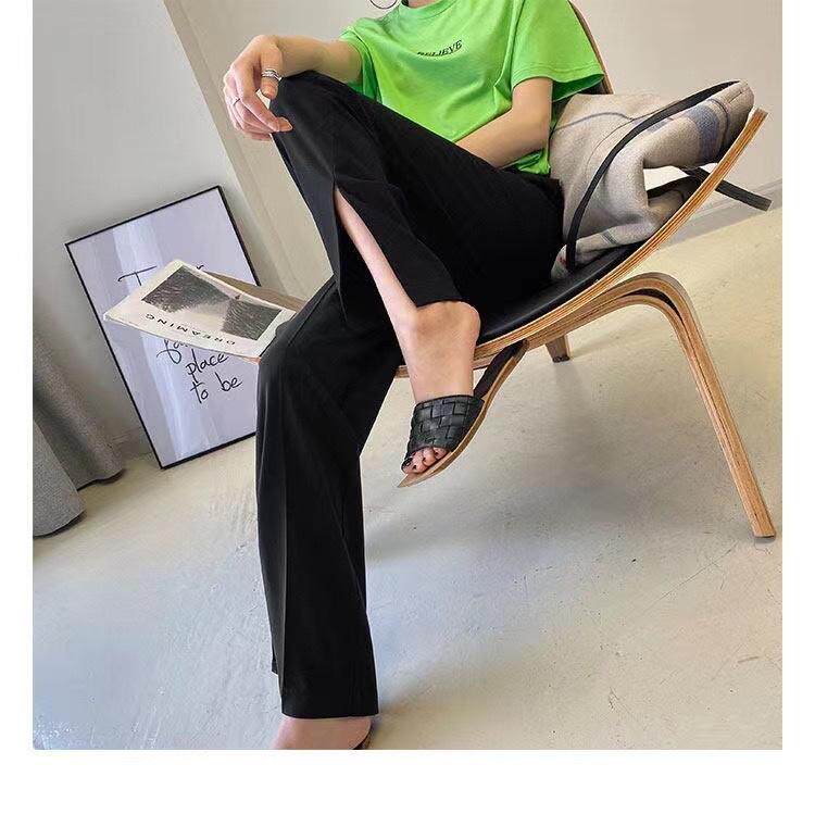 现货春季新款侧边开衩垂料西裤，其它，CHERRY·印