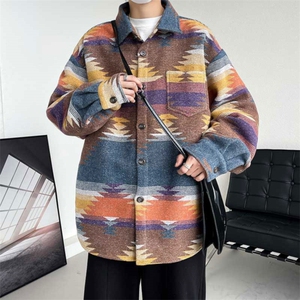毛呢外套男短款韩版潮流ins修身呢子风衣帅气外套S-3XL C023 P-55图片