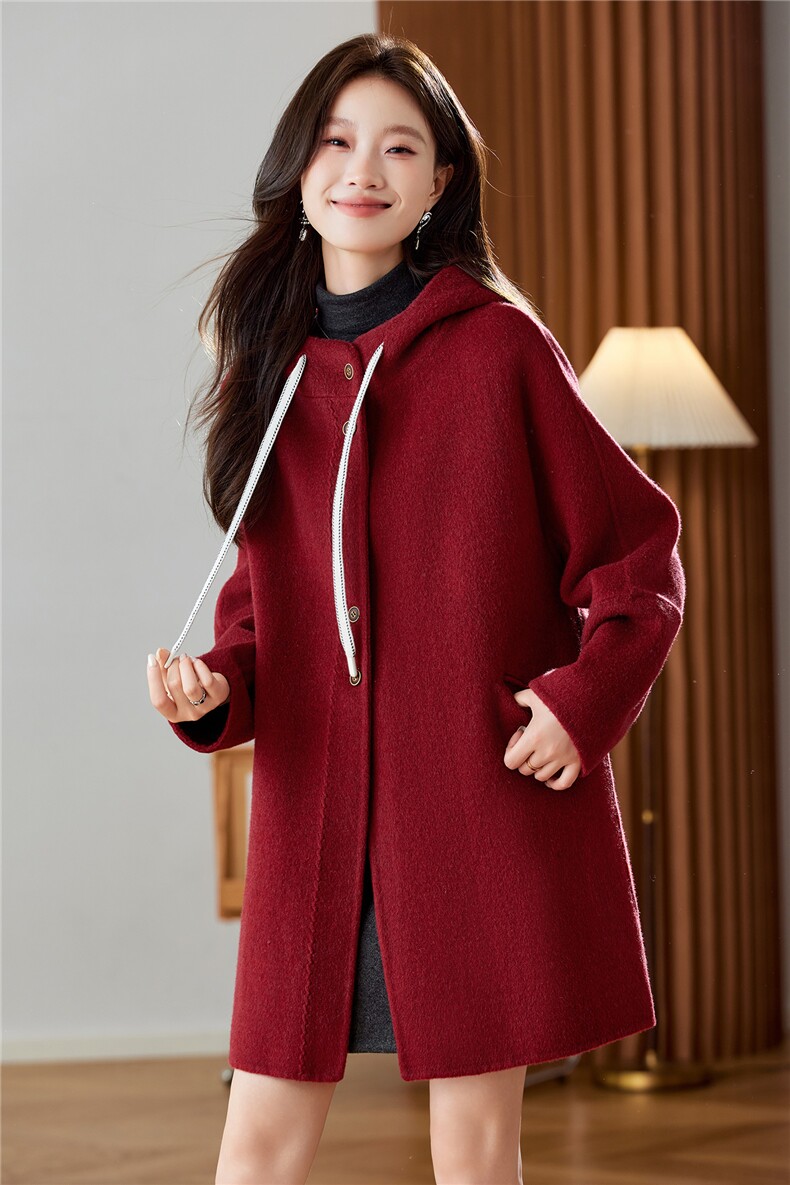 时尚双面羊绒呢大衣女3035-P215-控305,女装毛呢外套,英标秀