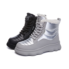 新款雪地靴女靴2024冬季新款厚底马丁靴女加绒保暖女靴百搭靴子女，女鞋雪地靴，电商A223