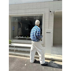 现货~得物抖音高品质重磅条纹针织秋冬开衫毛衣外套MY396批85，男装针织衫/毛衣，星座1411A-6