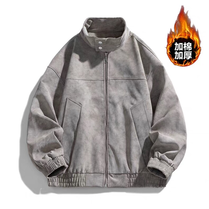 现货美式夹棉立领机车夹克宽松百搭上衣MY59/P80，男装夹克，星座205-3