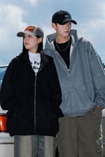 2026港风重磅320克华棉满天星情侣连帽开衫卫衣男KS77864特P68控，男装卫衣，星座227-7