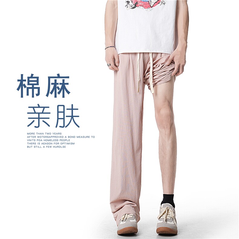 A408-K20021-P48-X69-M-3XL 面料成分：（亚麻绉） 80%棉20%粘胶图片