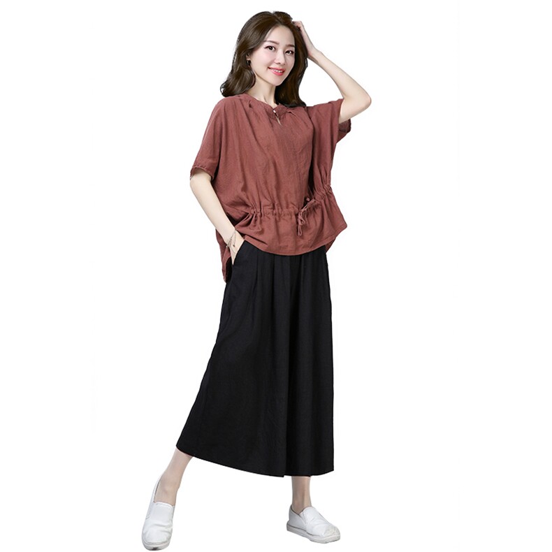 2021年夏季套装/套裙时尚修身显瘦百搭圆领纯色个性简约,女装套装/套裙,独衣靓