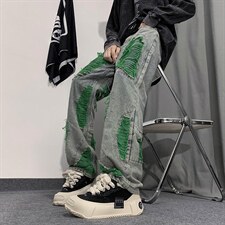 B221新景数据好2023秋装美式ins高街小众牛仔裤LK22039-P65控88，男装牛仔裤，电商B221