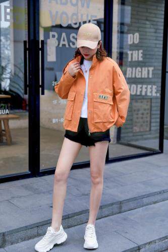 2021春款袖子立体图标设计外套，女装，红雀纺