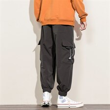 2021秋季新款大码男日系白墙工装微弹冰丝九分休闲裤K2083-P45，男装休闲裤，电商A001