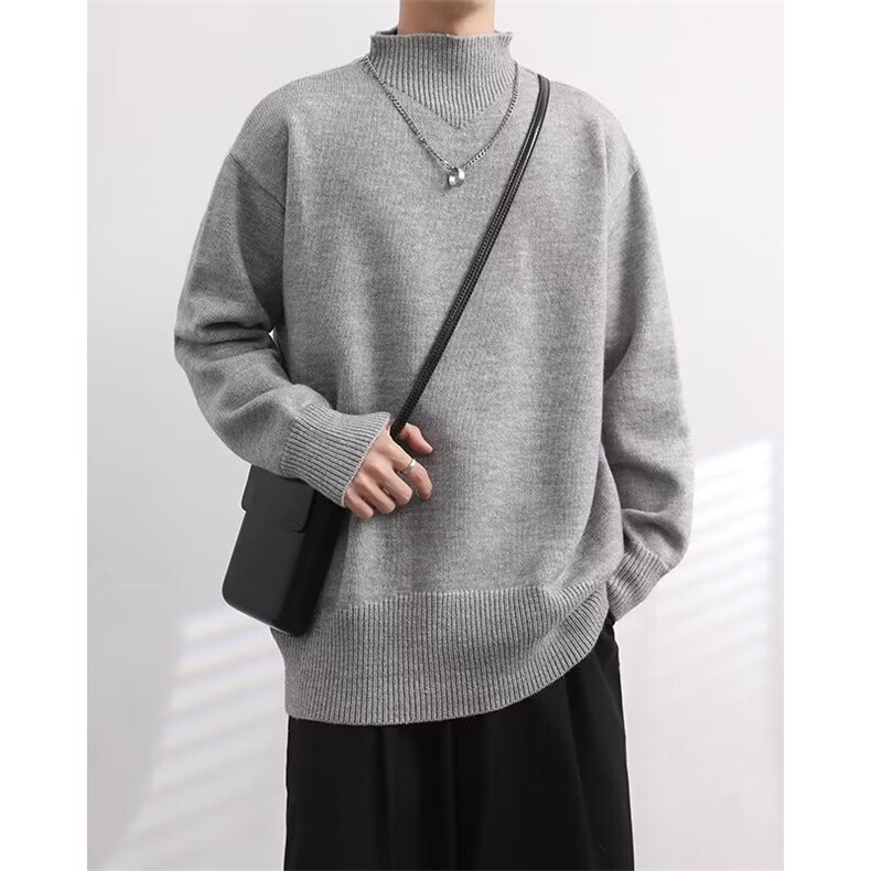 高级感设计风厚款保暖百搭毛衣男潮流半高领宽松M2310-P50,男装针织衫/毛衣,星座1109-3