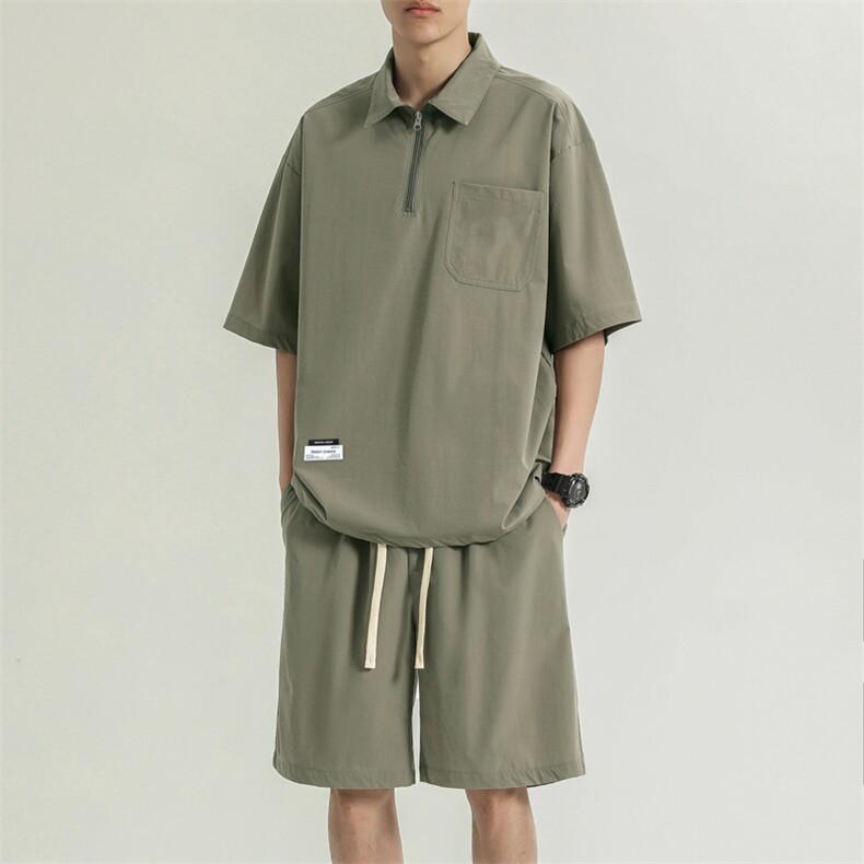 运动套装夏季短袖短裤衣服一套搭配夏天高端帅气TZ21-特批-70,男装休闲套装,星座718