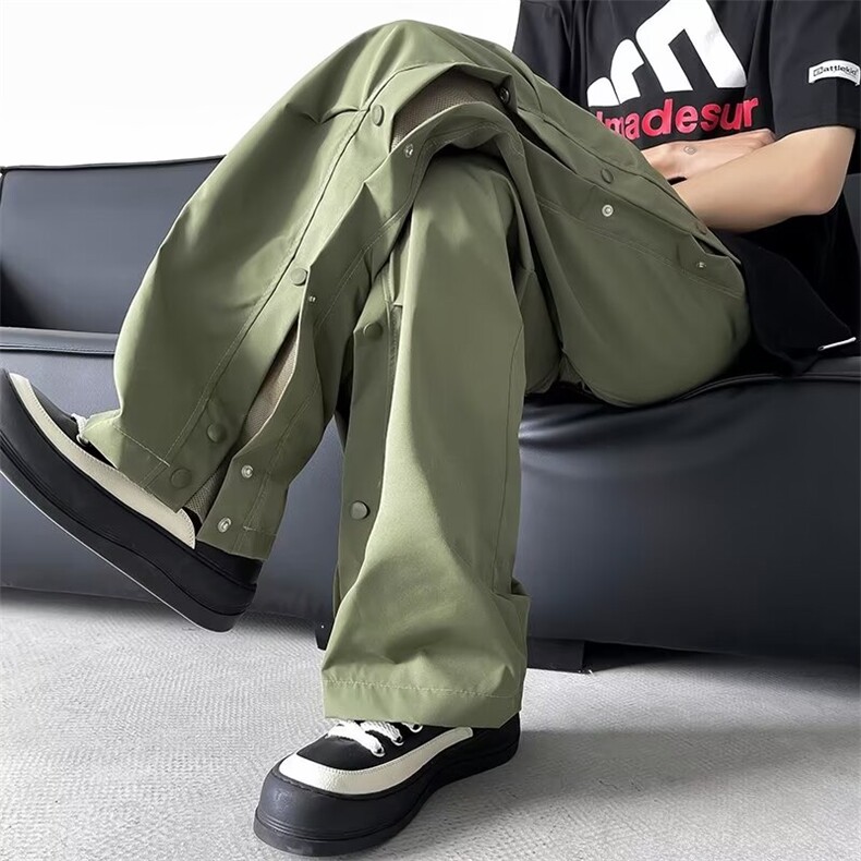 排扣冲锋裤男款美式机能尼龙裤子户外专业徒步登山工装裤K222-P46,男装工装外套,星座1008