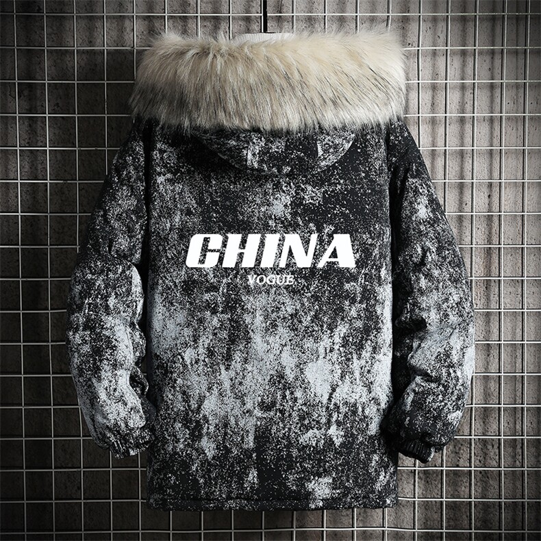 MC49001-P135 日系潮衣男大码派克服男工装服外套袄 网格图片