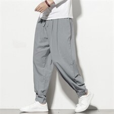 风盘扣裤子大码灯笼裤男士休闲裤男宽松哈伦裤小脚裤903P50,男装休闲裤,钱塘788(原4013)