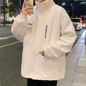 特批P100无差价冬季美拉德风PU皮棉服男加棉加厚高街皮衣外套M91图片