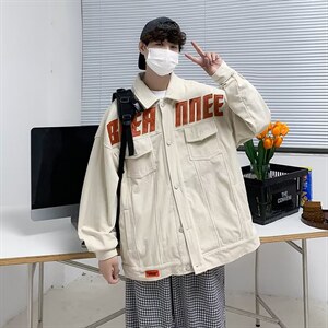 男秋季外套潮牌街头灯芯绒外套RW27P55图片