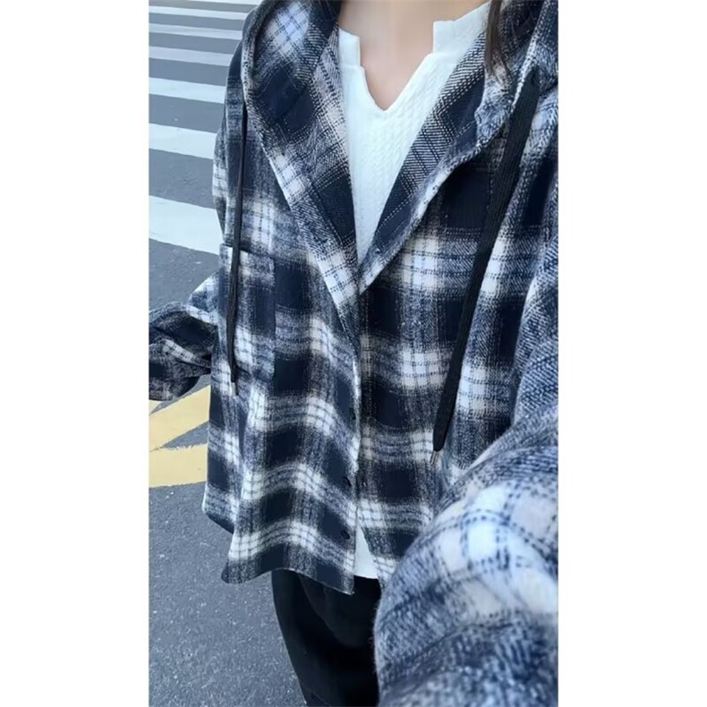 1506/QXX280/P50日系港风ins宽松衬衣,男装衬衫,星座1506