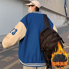 美式麂皮棒球服男女刺绣情侣棒球衣开衫学生休闲外套699A，男装夹克，星座506