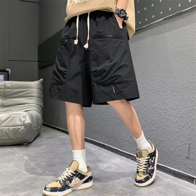 新款工装短裤男潮牌ins休闲裤宽松大码中裤五分裤D0606-P46,男装牛仔裤,星座308B-2