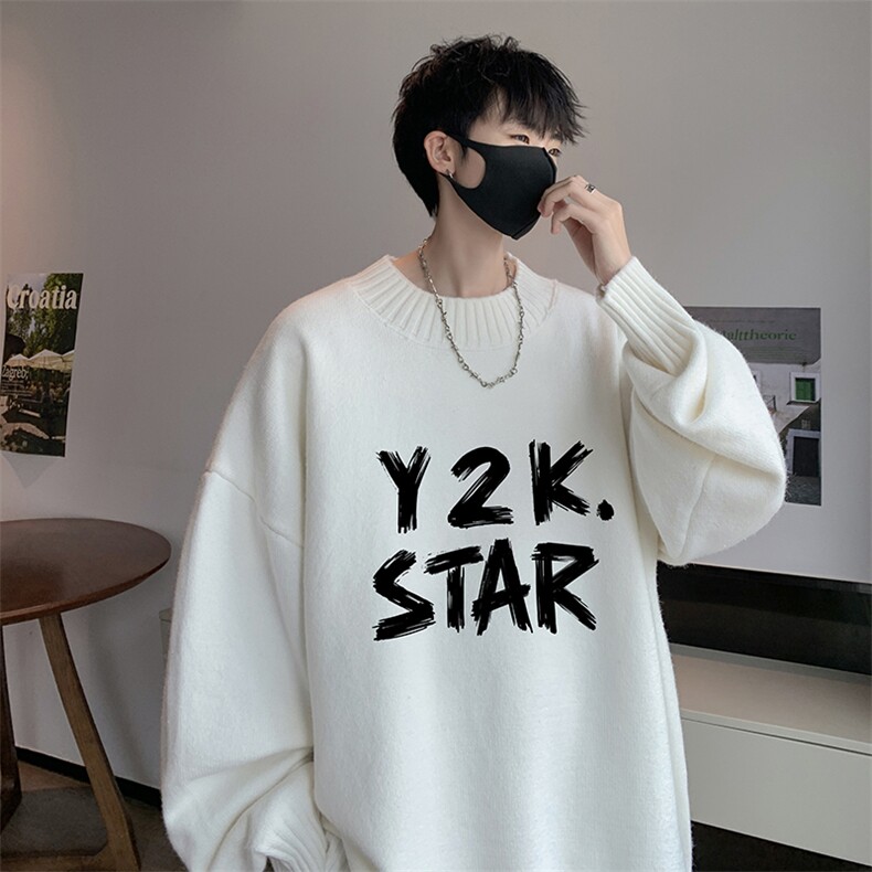 半高领毛衣男士大码针织衫男毛线衣男M18347-P45加绒款-P65,男装针织衫/毛衣,电商A040