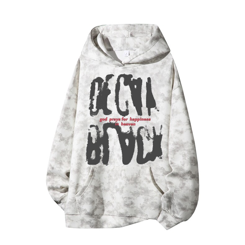 得物供货、重磅420克现货麂皮绒扎染卫衣HD019-1-WL25130ZR-P45，男装卫衣，电商019-1