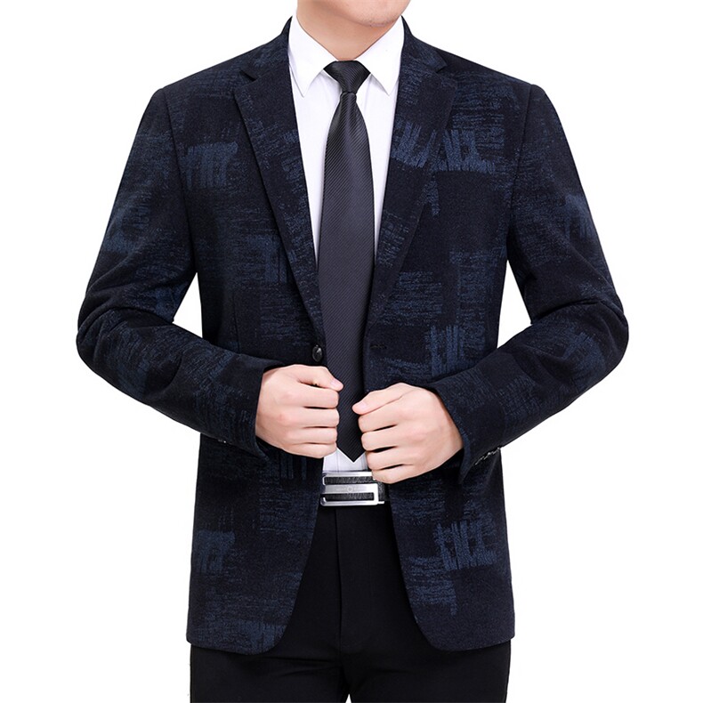 秋季新款男士西服外套商务休闲小西装单件上衣2022中年薄款便西,男装西服,电商B212（原钱塘6029）