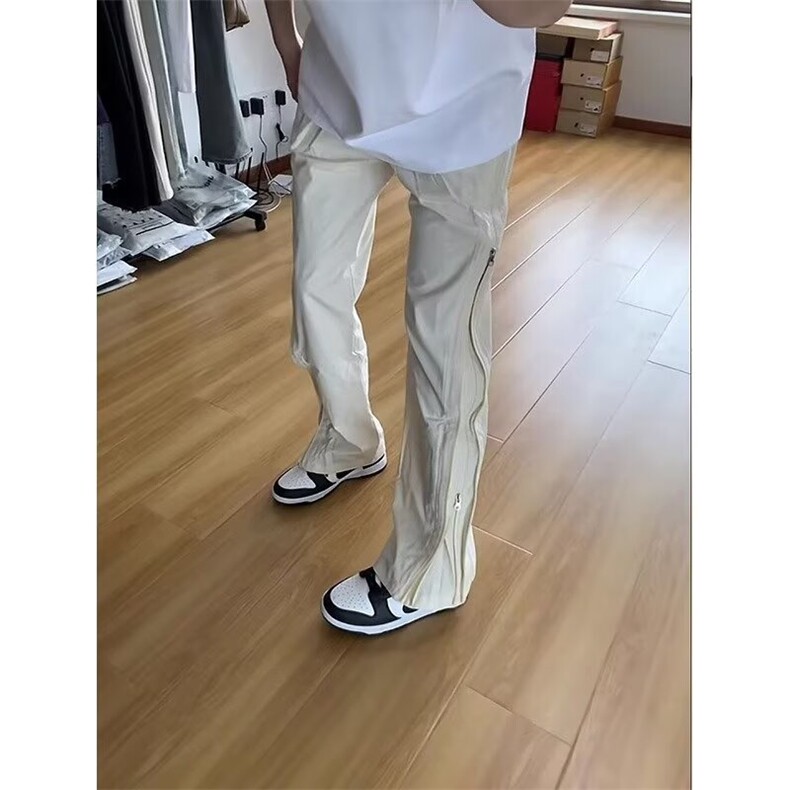 美式工装裤男女夏新款款速干垂感高腰宽松阔腿伞兵裤YK73P42,男装工装外套,星座1013-5