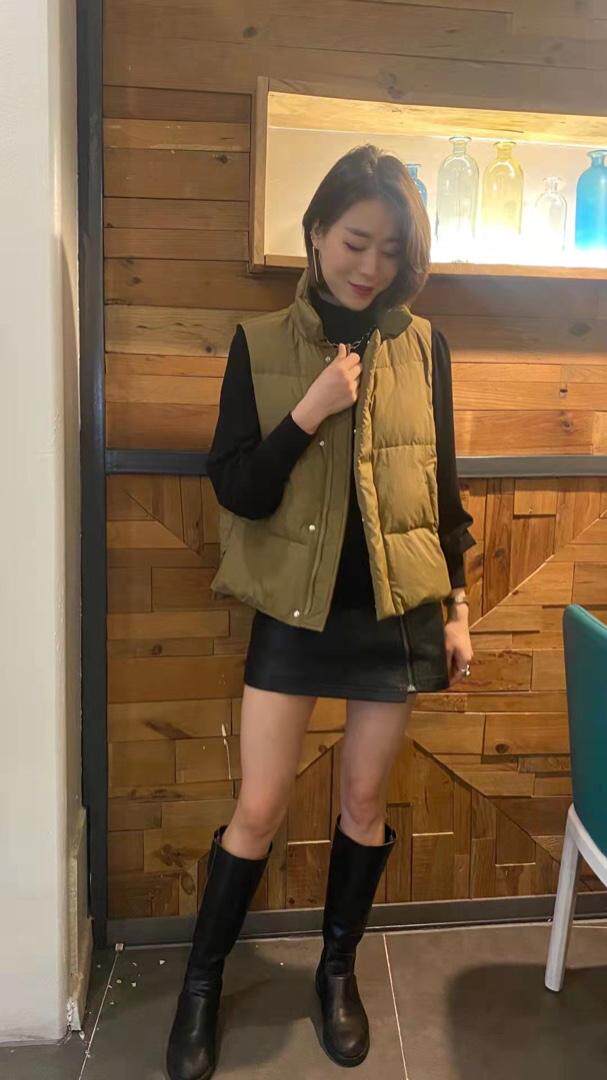 90%羽绒马甲，女装马甲，烟雨美人