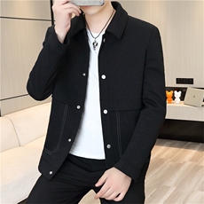 直播春季新款男士简约翻领商务休闲时尚百搭夹克外套JKD01P90，男装夹克，电商B226