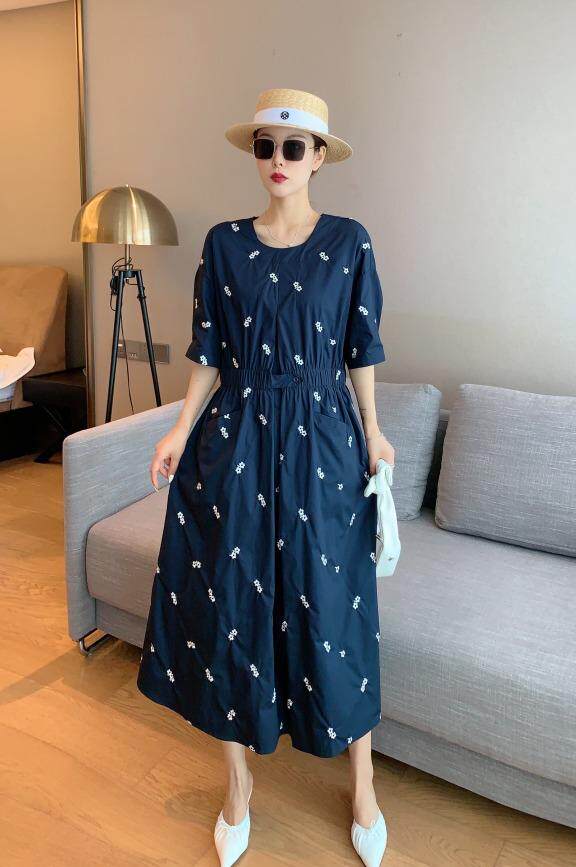 刺花宽松连衣裙，女装连衣裙，维多利亚