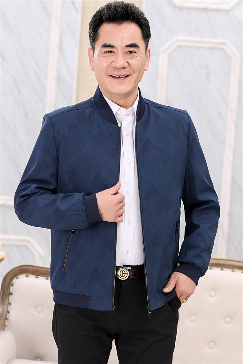 839/P80中年商务休闲男士夹克衫秋季新款中老年男装休闲棒球服男,男装夹克,星座1216（原钱塘722）