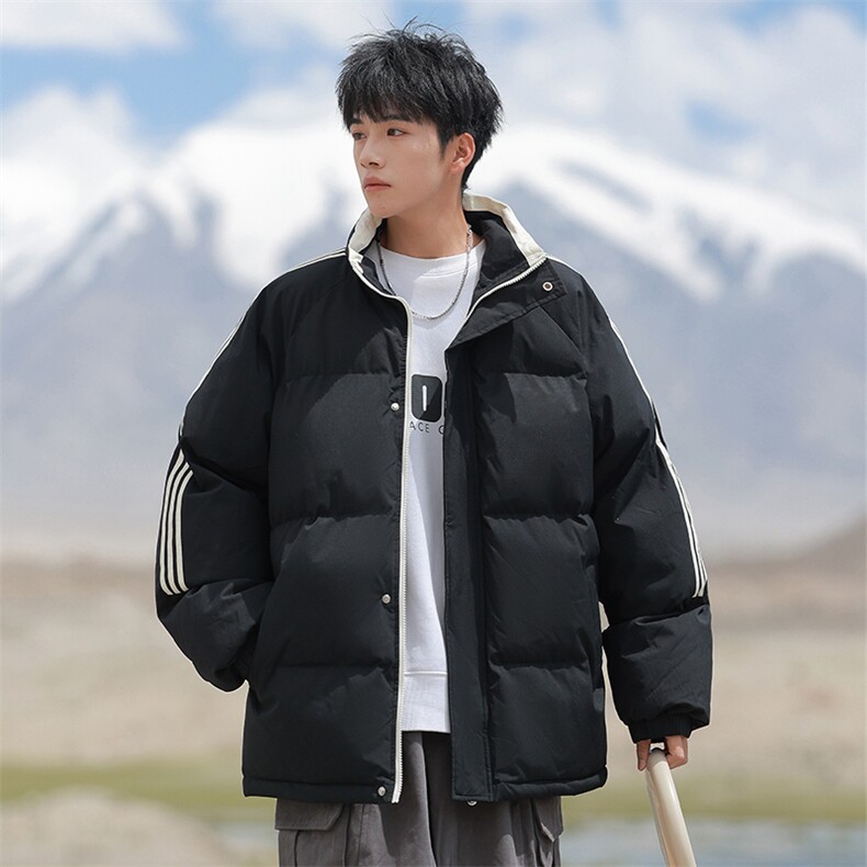 得物二开款 三防面料 三条杆加绒加厚棉衣外套冬棉服BM01图片