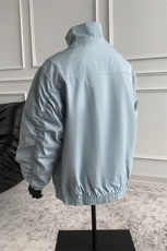 1美式罗纹拼接袖子褶皱大码M-5XL教练夹克男JK78056P69控105，男装夹克，星座226-2