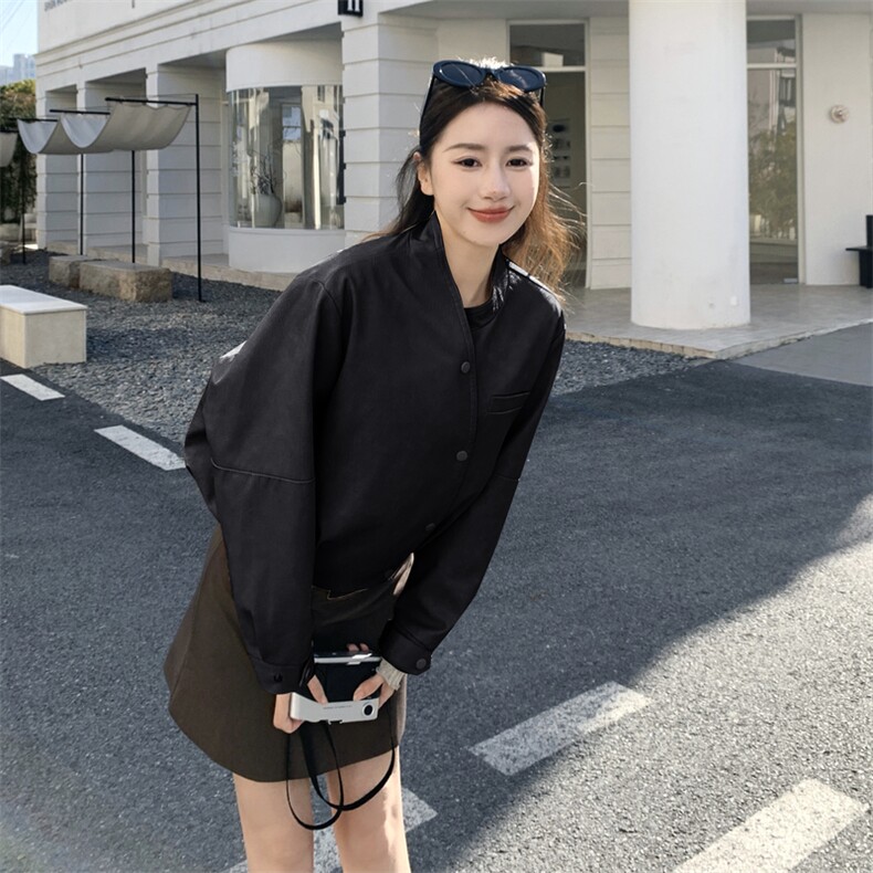 主推店里大货数据好新款小个子可穿皮衣外套p155k248,女装短外套,2C295