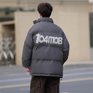 已注册有版权抖音品质宽松红字印花羽绒棉面包服棉衣外套M1060P90图片