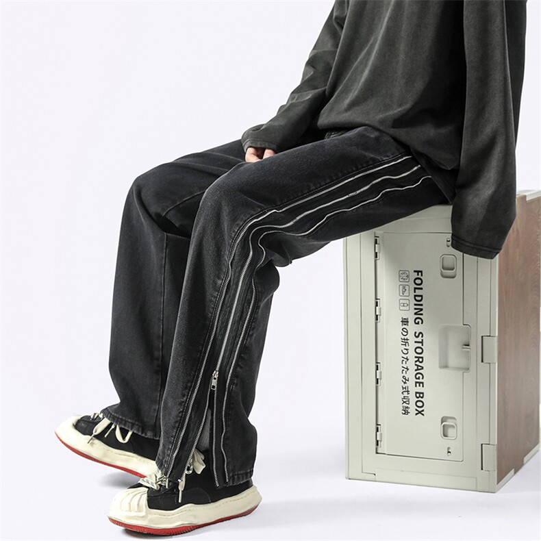 可全开拉链牛仔裤B342-K7021-P65控88,男装牛仔裤,电商B342