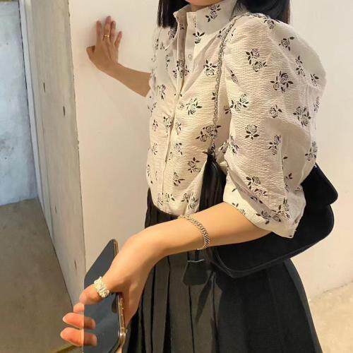 复古风碎花套装，女装职业装，ZIA