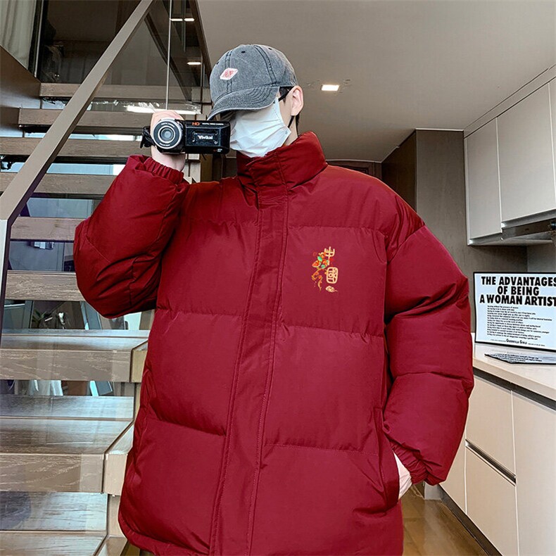现货抖音得物可供视频冬季三防加厚羽绒棉衣外套面包棉服81159,男装棉衣,电商A486