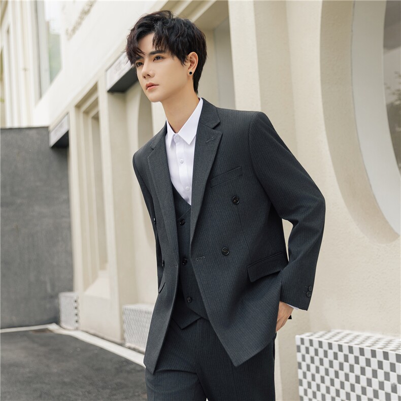 休闲西服男士套装高级感宽松西装外套男款韩版痞帅上衣9015-p155，男装西服，电商A355（原A415）