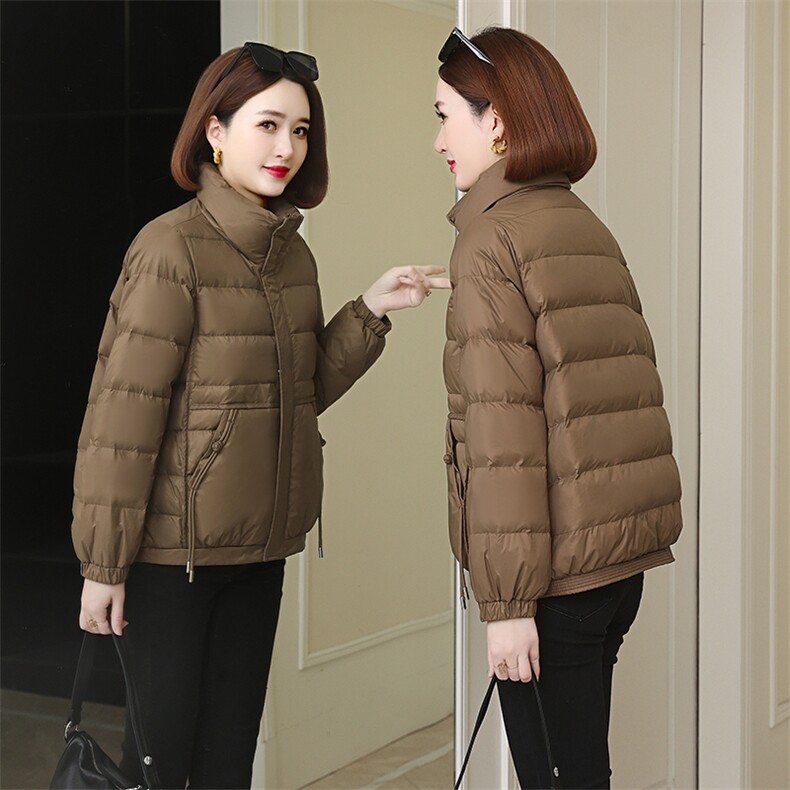 时尚保暖女士短款羽绒服修身显瘦轻薄外套,女装羽绒服,梦芯尔